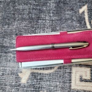 Lady Sheaffer 620 Mechanical Pencil (70s) Brushed Chrome Ornate Florentine .9mm